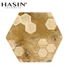 Home Decoration Materials Rustic Ceramic Carpet Hexagonal Brick