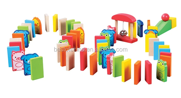 木製ドミノブロックセット キッズゲーム教育プレイおもちゃ ドミノレーシングおもちゃゲーム Buy ドミノ 動物ドミノ 木製のおもちゃ Product On Alibaba Com