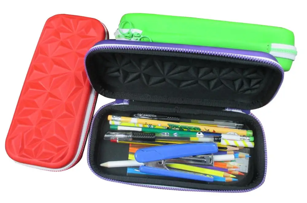 new design stationary 21.5cm eva pencil case eva pencil box