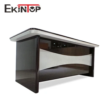 Ekintop Contemporary Design White Modern Executive Office Desk