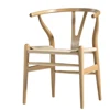 Ash or oak Solid wood wishbone Y chair hotel armrest dining chair
