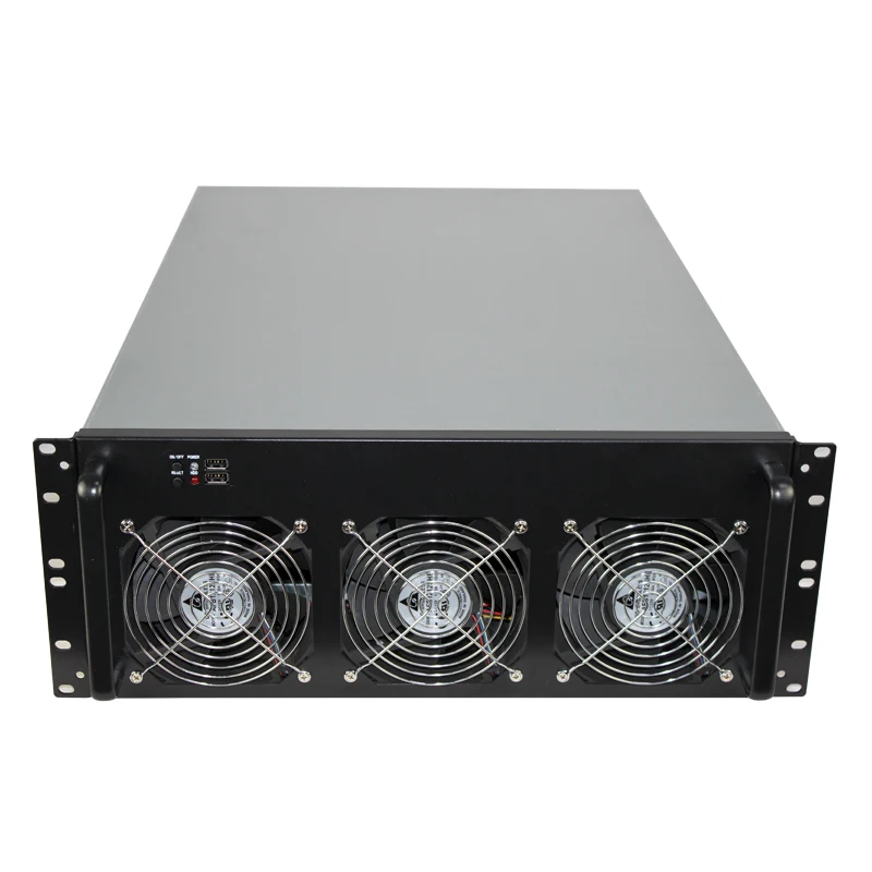 

4U rackmount mining machine adapter 6 GPU 8 GPU for ETH BTC Ethereum Mining Frame Rig Chassis