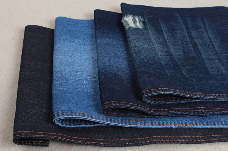 100 Cotton 10.5oz Super Dark Blue Slub Denim Fabric For Men Jeans