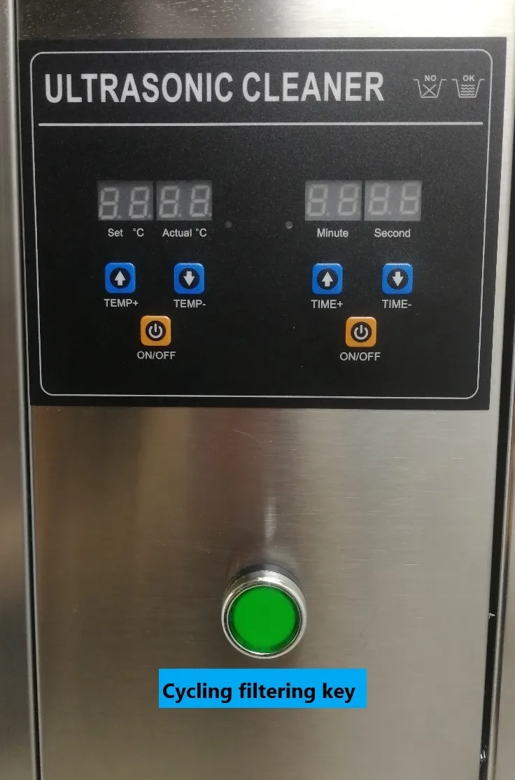 45l Industrial Ultrasonic Cleaner Bath With Oil Filter Degreasing