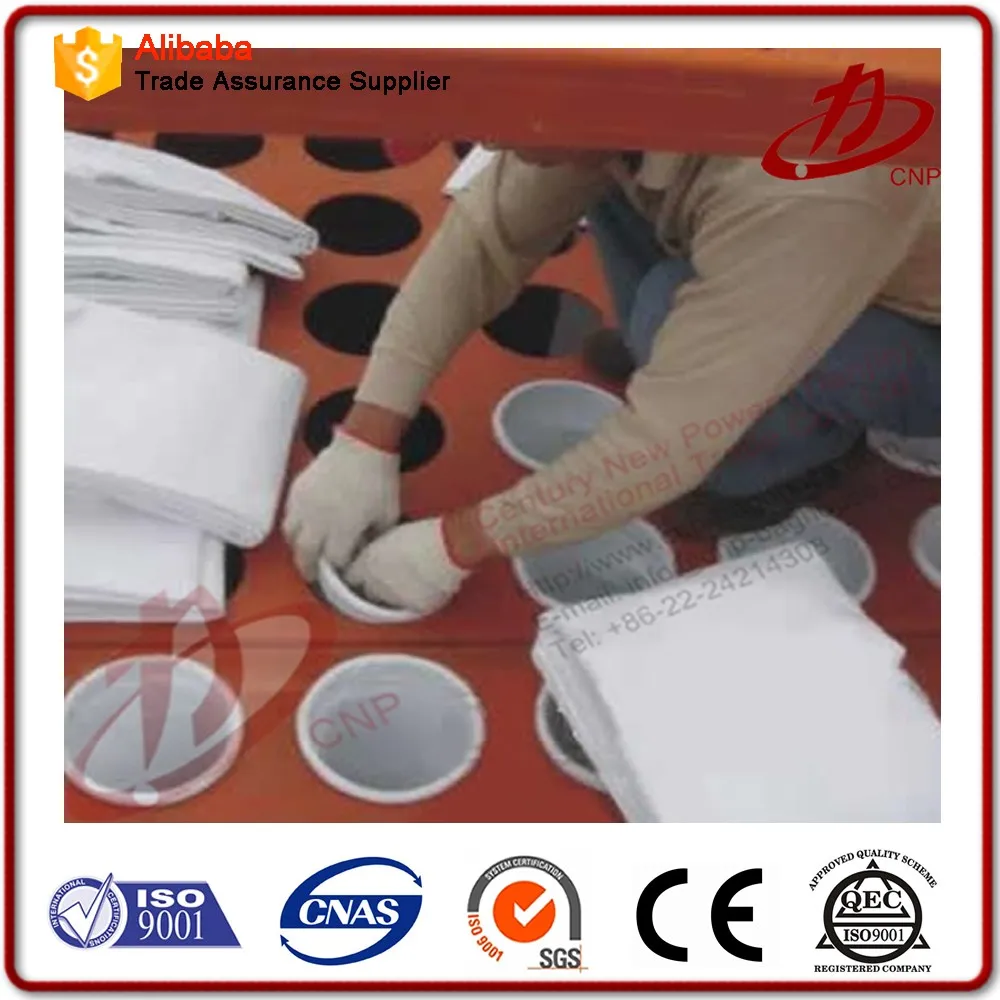 chemical industry acid resistance p84 bag filter with membrane