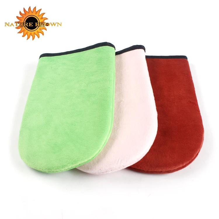 
Double side velour comfortable self tanning mitt 