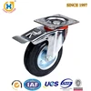Locking Caster Wheels with Total Brake Roller Rubber Iron Caster