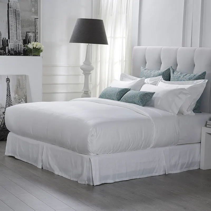 Custom Valence Bedding Set Cotton Bed Sheet Hotel Five Stars Sheet