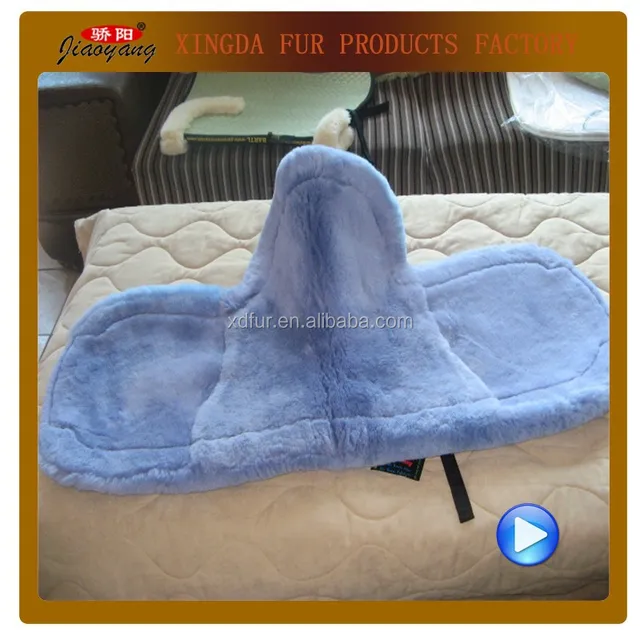 Polyester Filling Sheepskin Horse Saddle Pads