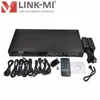 LINK-MI LM-MX07 HDBaseT 4x4 Matrix RS232 arbitrary customize channel extender with 4 Receivers HDMI2.0 PC/TV