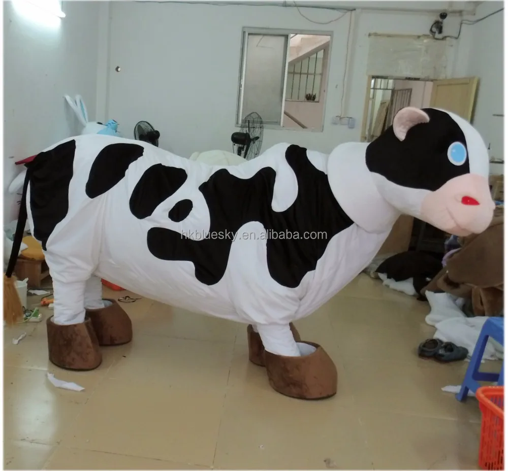 2 person cow costume picture.