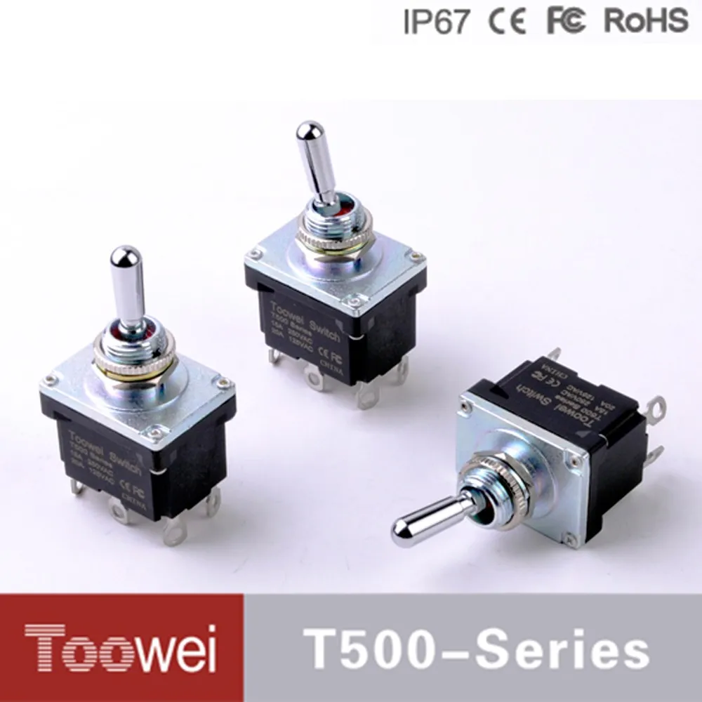 Toowei Waterproof Toggle Switch 6 Terminal Ac 250v 15a 6 Pin Dpdt On ...