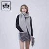 European and American style girls winter thick knitted cashmere scarf