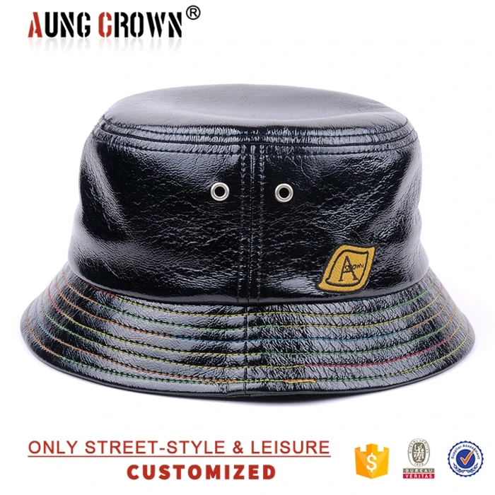 leather bucket hat wholesale