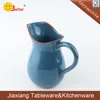 2017 Big Ceramic Cream Jug Blue glazed Terracotta Milk Jugs for dinner ware