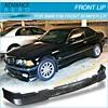 FOR BMW E36 92 93 94 95 96 97 98 3-SERIE 318 325 M-TECH STYLE FRONT BUMPER LIP SPOILER URETHANE BLACK BODY KIT
