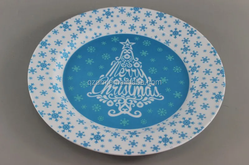 Cheap Plastic X'MAS Dinner Plate