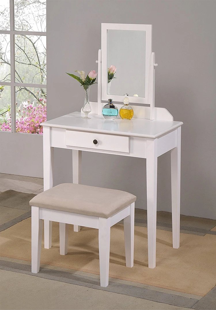 Cheap Modern Vintage Girls Women White Small Corner Desk Wood Bedroom Furniture Beauty Makeup Vanity With Mirror Storage Buy Oak Dresser Table Pine Wood Dresser Table Wood Dresser Table Product On Alibaba Com