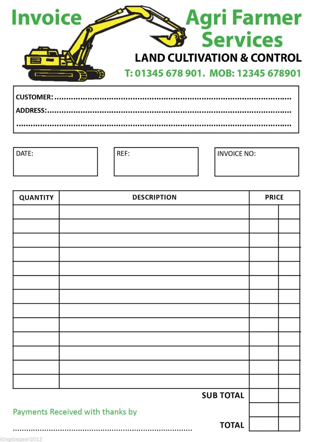 ORDER Details about / PERSONALISED DUPLICATED A5 INVOICE RECEIPT BOOK QUOTATION