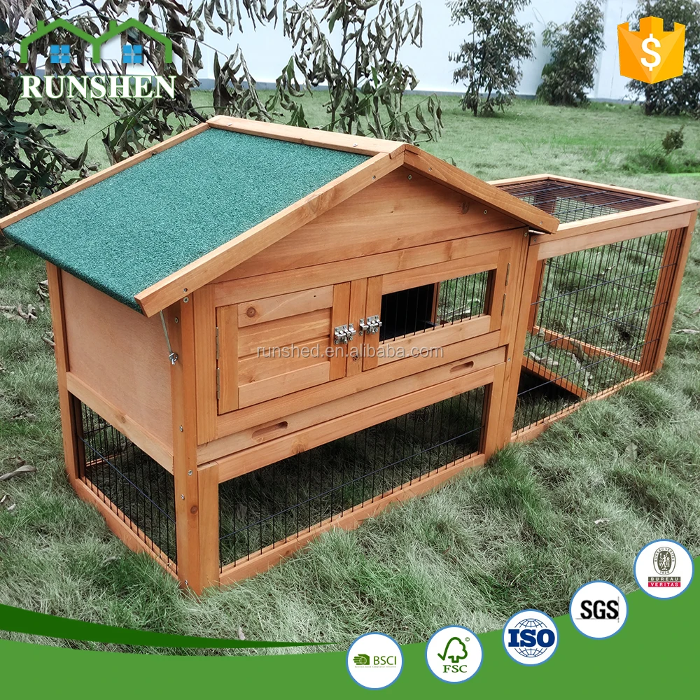 large 2 tier rabbit hutch