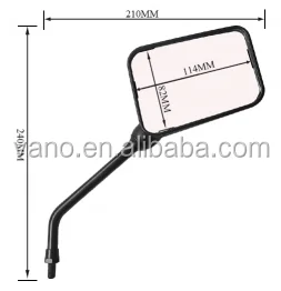 Popular M10 M8 AX100 motorcycle rearview mirror