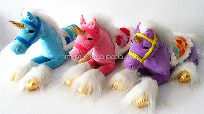 30 Cm Boneka Berbaring Kustom Mainan Lembut Mewah Unicorn - Buy Mainan