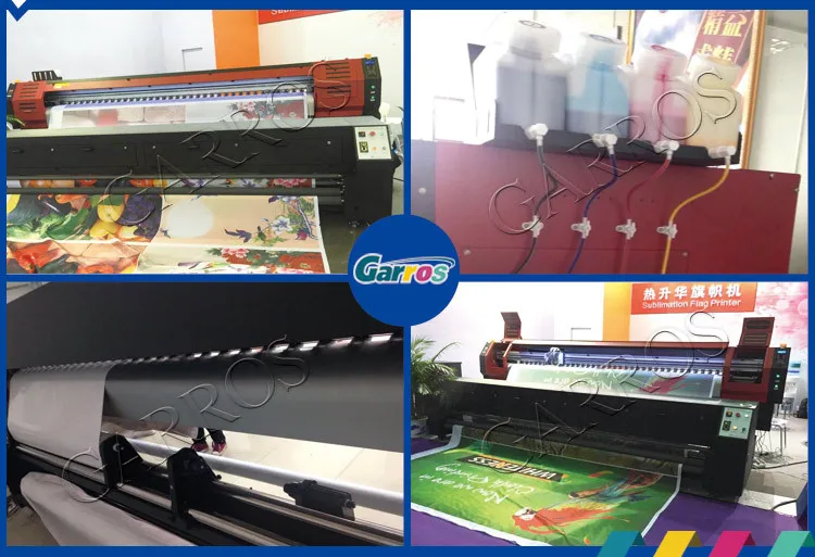 high speed 100% cotton roll to roll fabric prints Garros sublimation direct digital cotton fabric printer with 1.8m