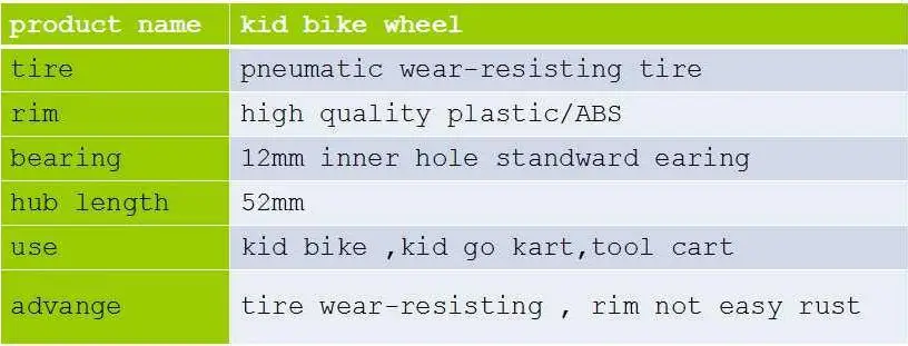 high quality 12" KID bike wheel with ABS plastic rim