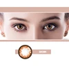 New arrival Korea design yearly brown color contact lenses description for cosmetic