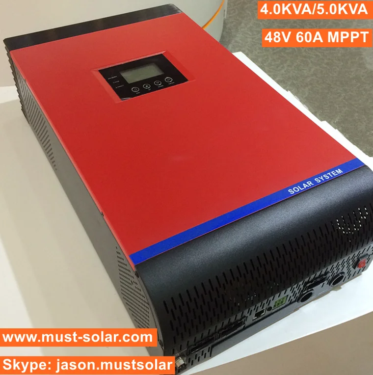 Off Grid Pure Sine Wave 48v 4kva 3200w Hybrid Solar Inverter To Charge ...