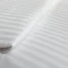 White Striped 50% cotton 50% polyester Bed Sheet/bedspread