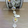 New popular appliques for women clothing rhinestone trimming round purple AB