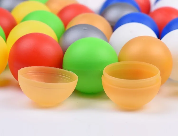 Wholesale 30mm 40mm 50mm Colorful Open Plastic Ball For Lottery Draw