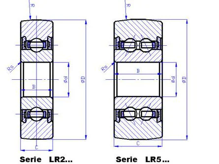 LR 5200 KDDU LR series Guide roller Track roller bearing LR5200KDDU