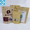 printed kraft paper bags ziplock coffee bag eco friendly pet food packaging stand up aluminum pouch for eyelash