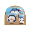 Factory Selling Directly Cartoon Recyclable Children Bamboo Fiber Tableware sets