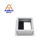 Aluminum office desk cable grommet brush furniture square wire box
