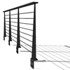balcony side mounted stainless steel cable railing