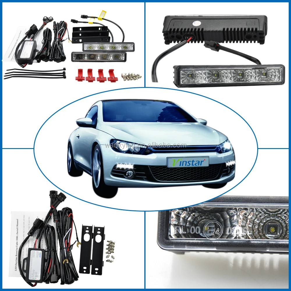 E4 R87 Aprobado Vinstar Universal Flexible Led Drl Daytime Running