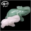 Bulk Natural Green Aventurine White Jade Elephant Carvings