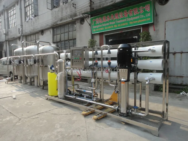 Two Stage 750lph Ro Salt To Pure Water Treatment Plant For Drinking