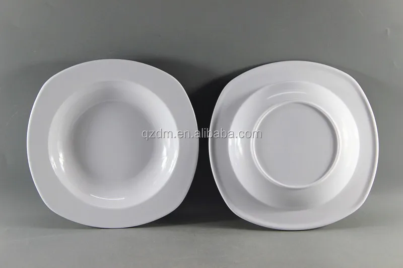 Square Shape Melamine Deep Plate Soup Plate Salad Plate 9 Inch