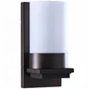 holiday inn Naples Bronze Wall Sconce with frosted white acrylic diffuser GU24 socket