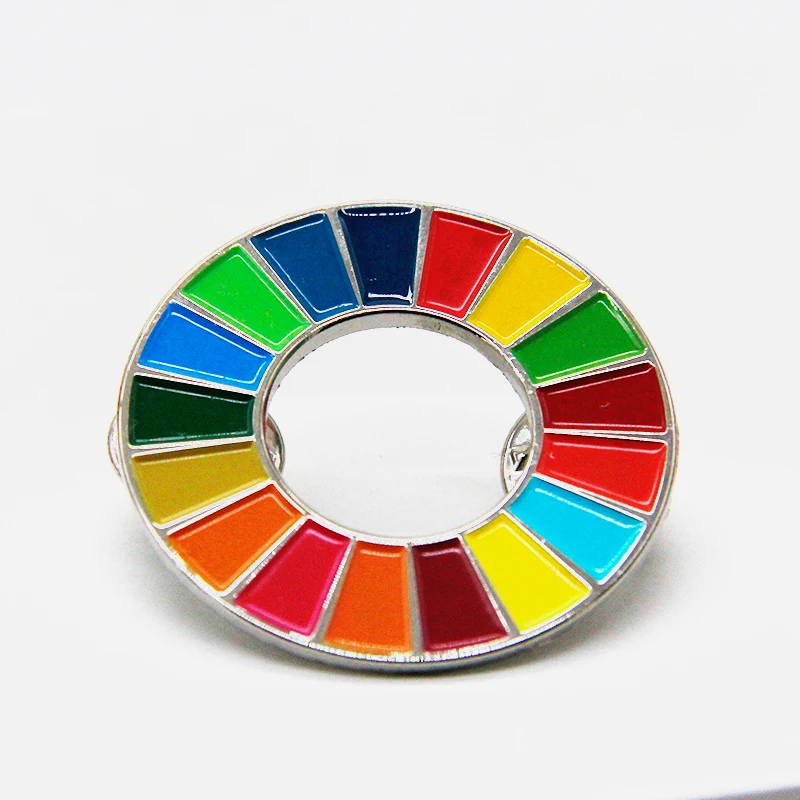 Cheap Custom 3m Metal Country National Flag Lapel Pins badges for clothes