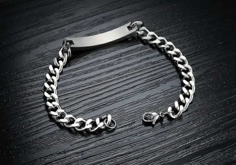 Marlary Jewelry Fashion Chain Friendship Bracelets Handmade Stainless Steel Bracelet Blanks