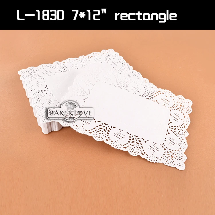 250piece /bag Rectangular Lace Paper Doilies For Party Food Tray Buy