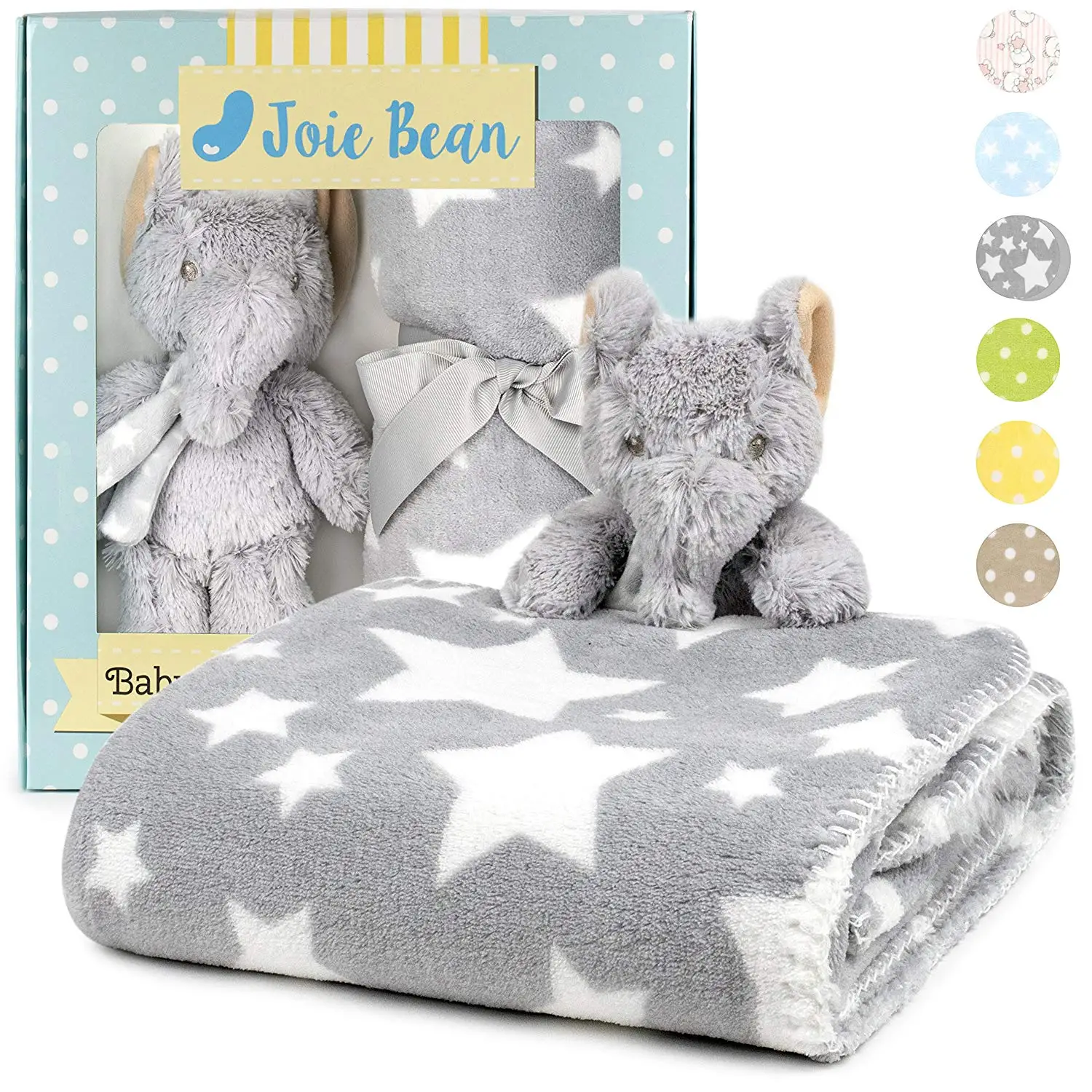 blankets with stuffed animals attached