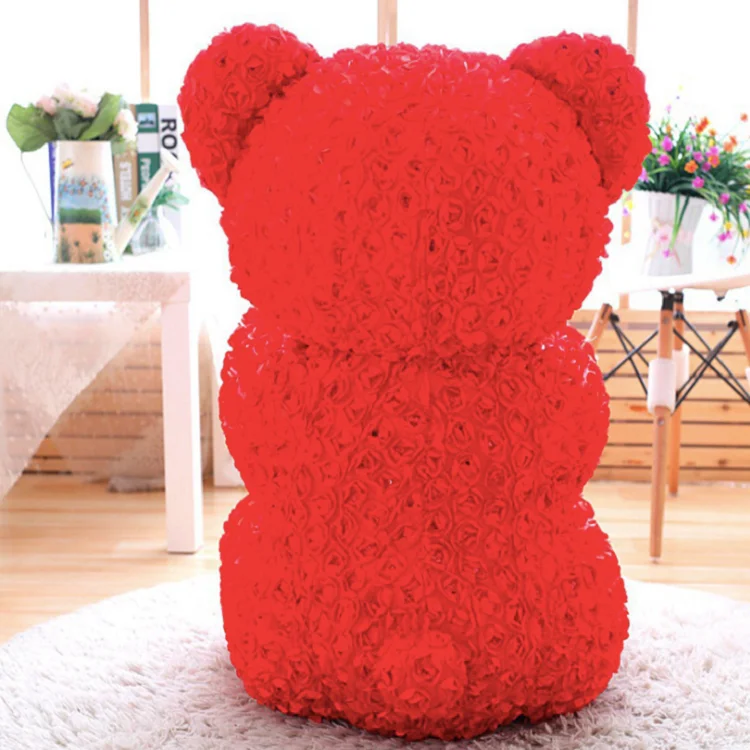 soap flower teddy bear