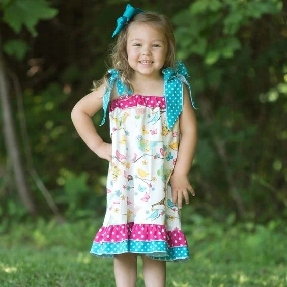 Baby Flower Print Frocks Design Girls Children Dress - Buy Children ...