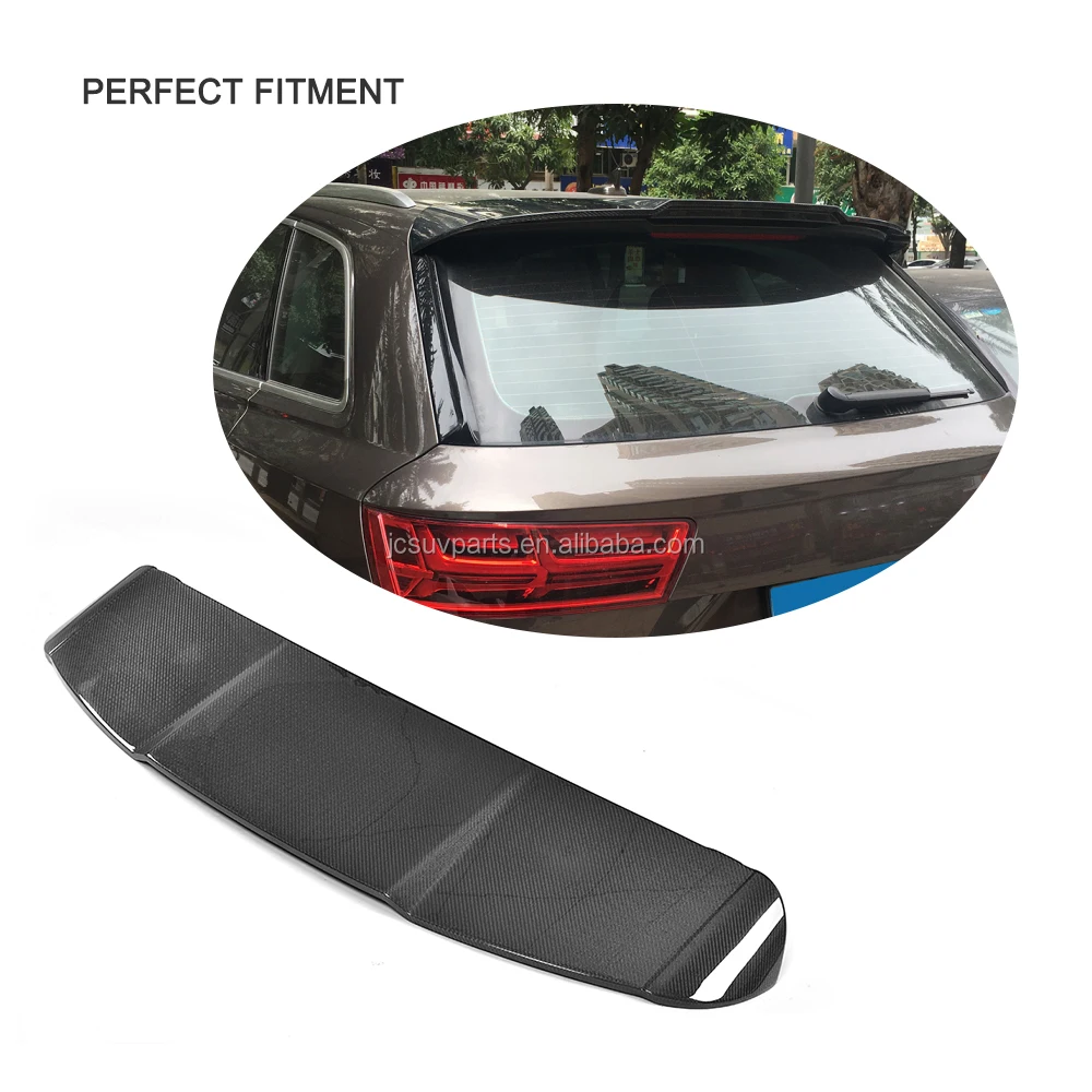 Carbon Fiber Roof Spoiler Wing For Audi Q7 Type 4m Sq7 Sline 20162018